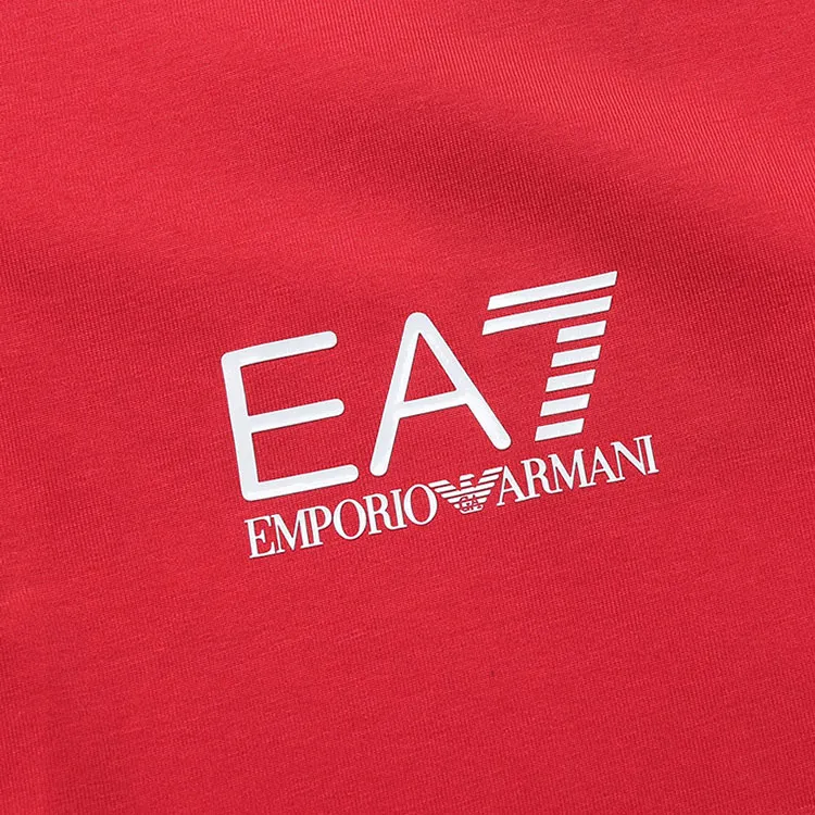 EMPORIO ARMANI EA7 Polo Shirts Men Racing Red-4
