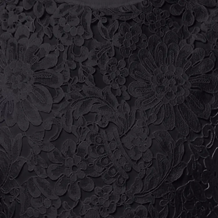 LOUIS VUITTON Floral Lace Accent Dress-4