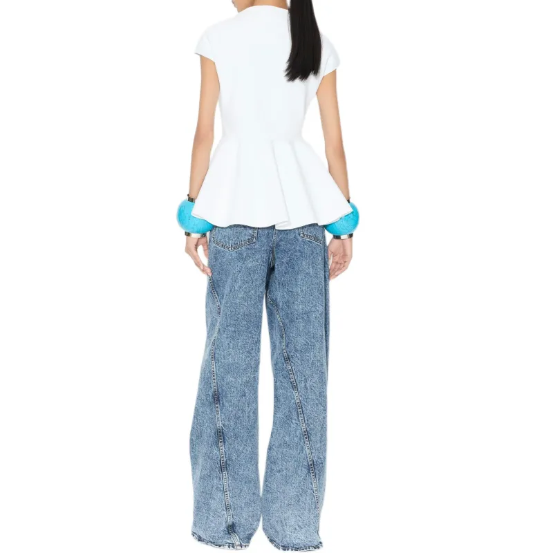 Alaia Twisted Straight Cut Jeans-2