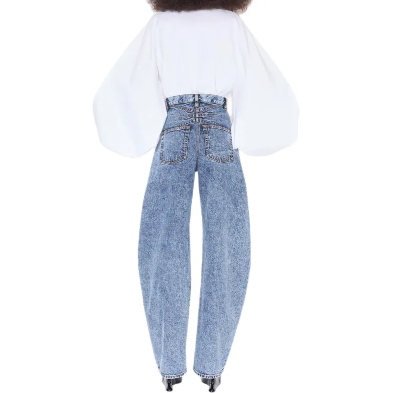 Alaia Poplin Balloon Shirt-2