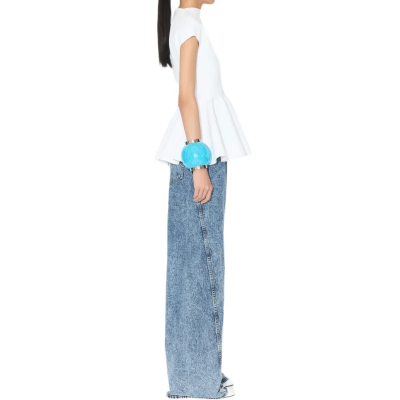 Alaia Twisted Straight Cut Jeans-3