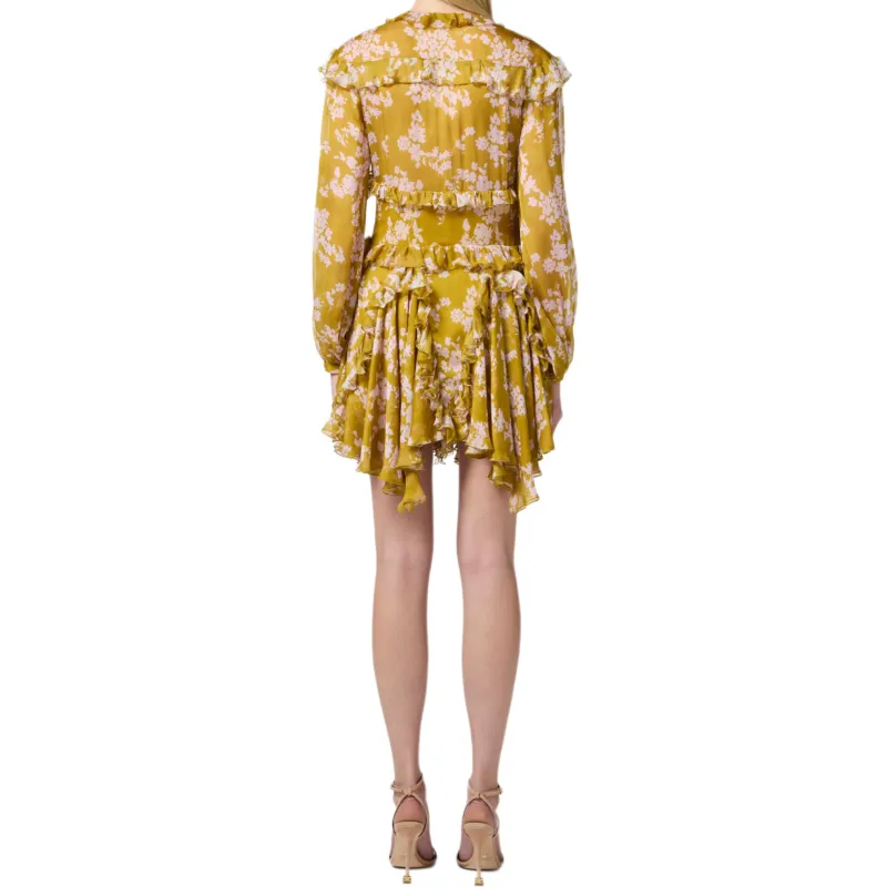 Elisabetta Franchi Ruffles Voile Printed Dress-2