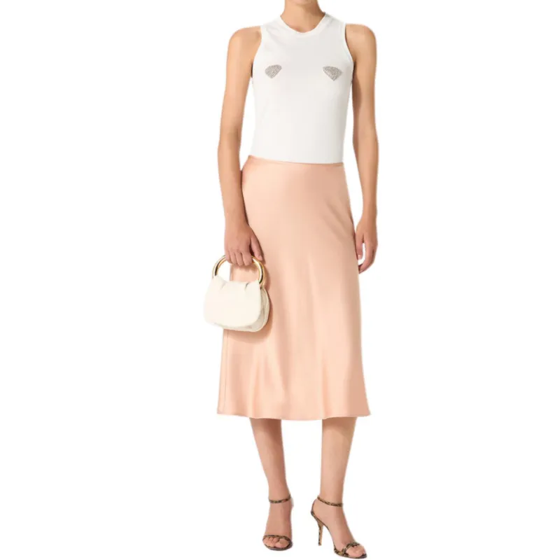 Blumarine Satin Midi Skirt-1