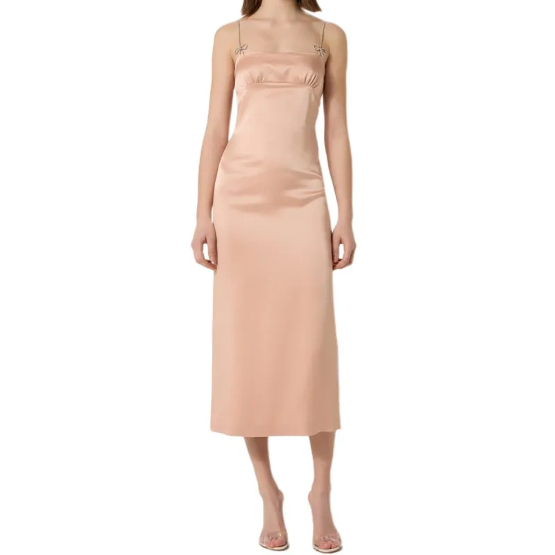 Blumarine Slip Dress Women's Rose Pink-2