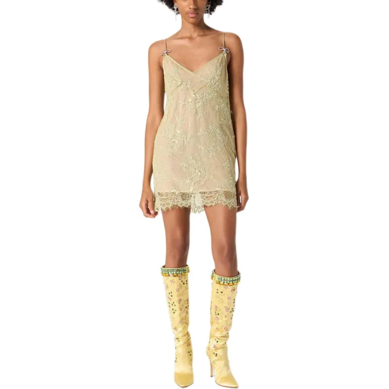 Blumarine Corded lace Mini Dress-3