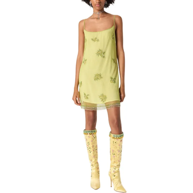 Blumarine Slip Dresses Women's Yellow-1