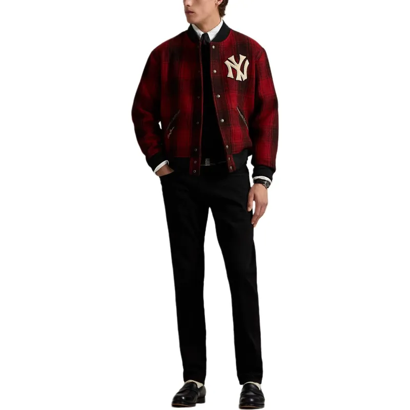 Polo Ralph Lauren x MLB FW24 Jackets Coats Men's Black Red-1