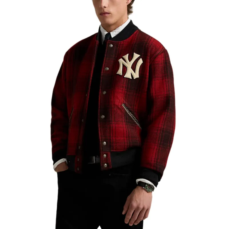 Polo Ralph Lauren x MLB FW24 Jackets Coats Men's Black Red-2
