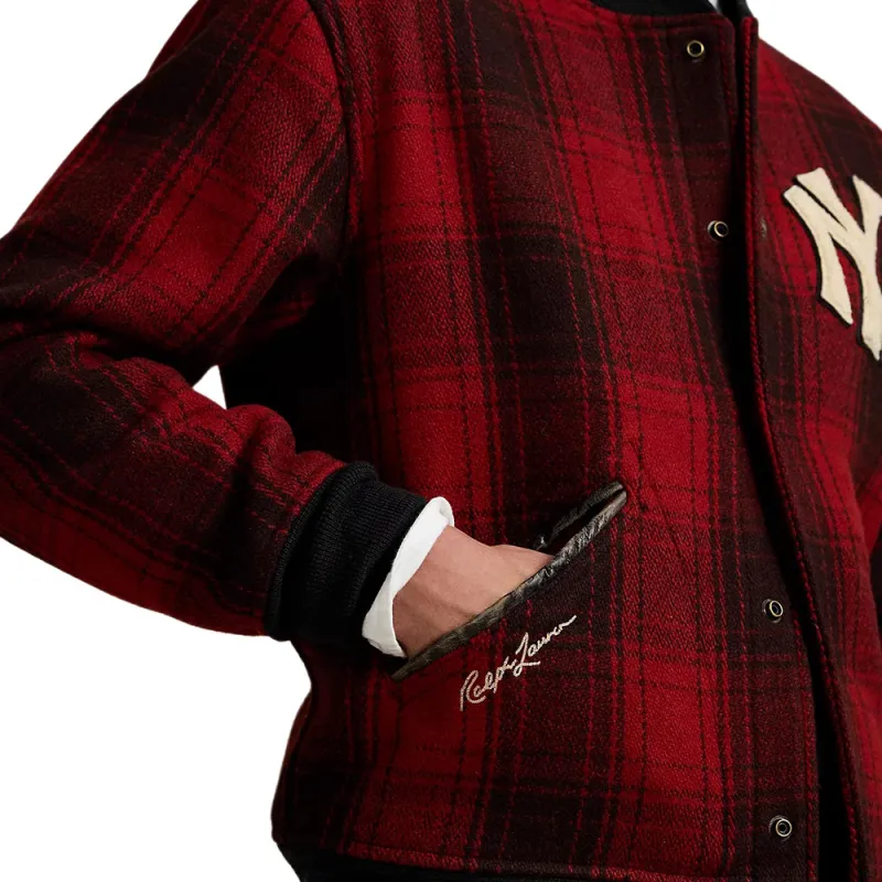 Polo Ralph Lauren x MLB FW24 Jackets Coats Men's Black Red-4