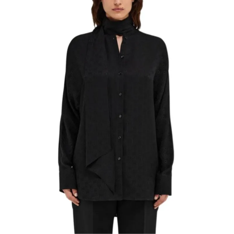 Ferragamo Sash Collar Blouse-2