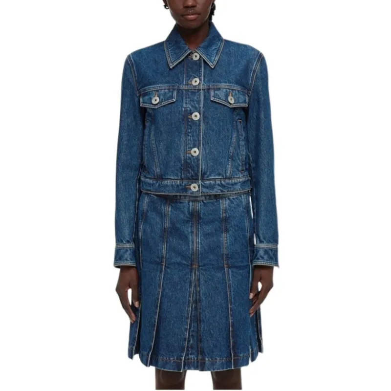 FERRAGAMO FW24 Denim Jacket Women's Blue-2