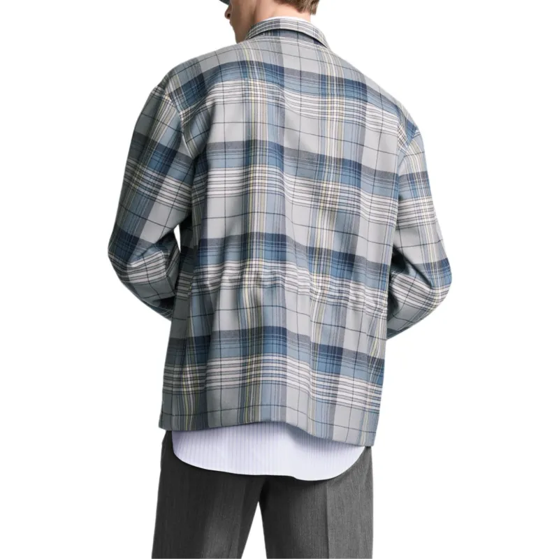 DIOR Checkered Zip Up Shirt-4