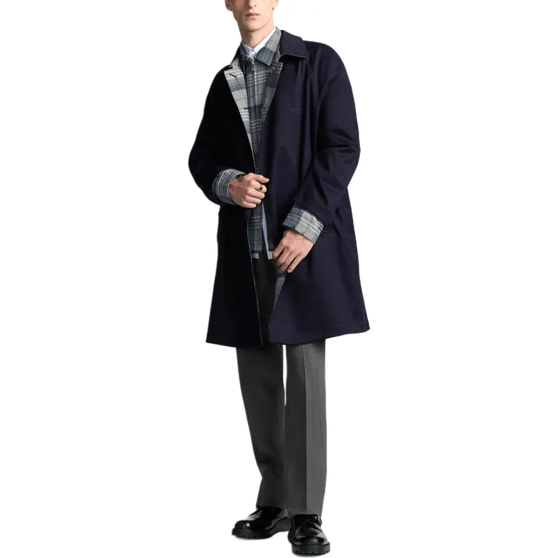 DIOR Christian DIOR Couture Embroidered Single Breasted Coat-4