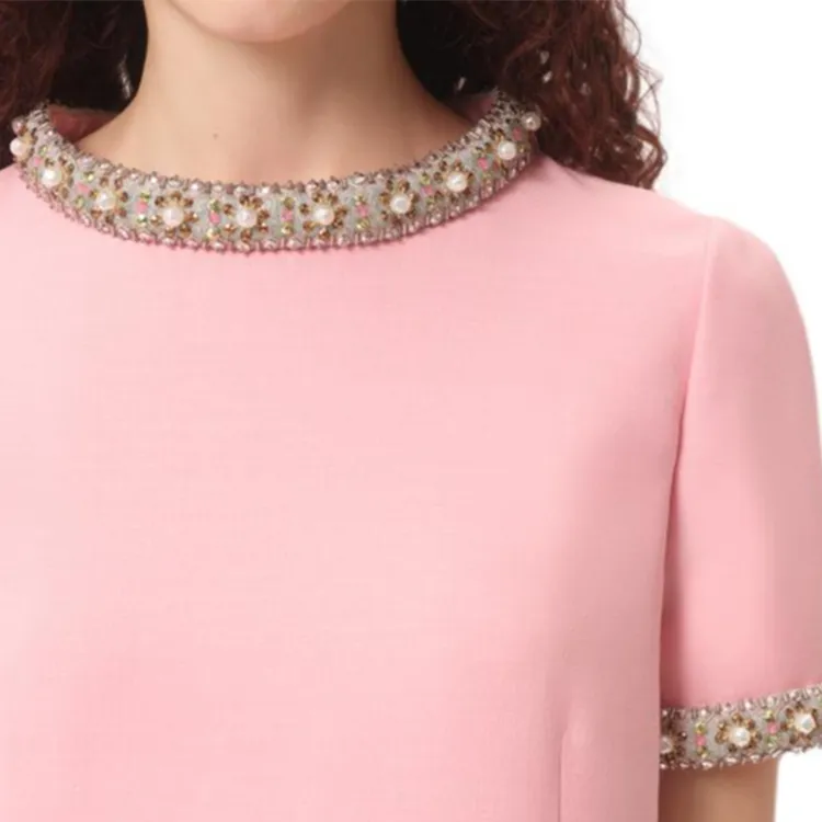 Valentino Crepe Couture Embellished Mini Dress-6