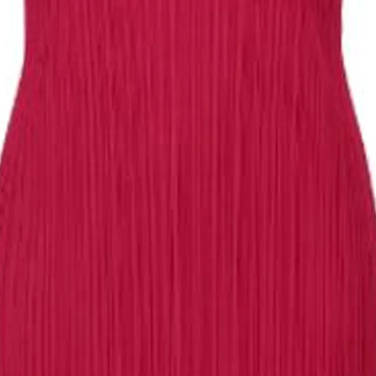 PLEATS PLEASE ISSEY MIYAKE FW24 Sleeveless Dress Women's Rose Red-1
