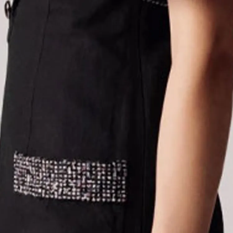 CHANEL SS23 Short Sleeved Dress Women's Black-3