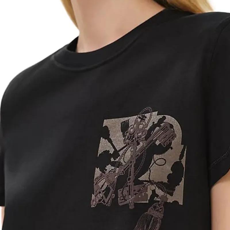 HERMES T Shirts Women's Black-4