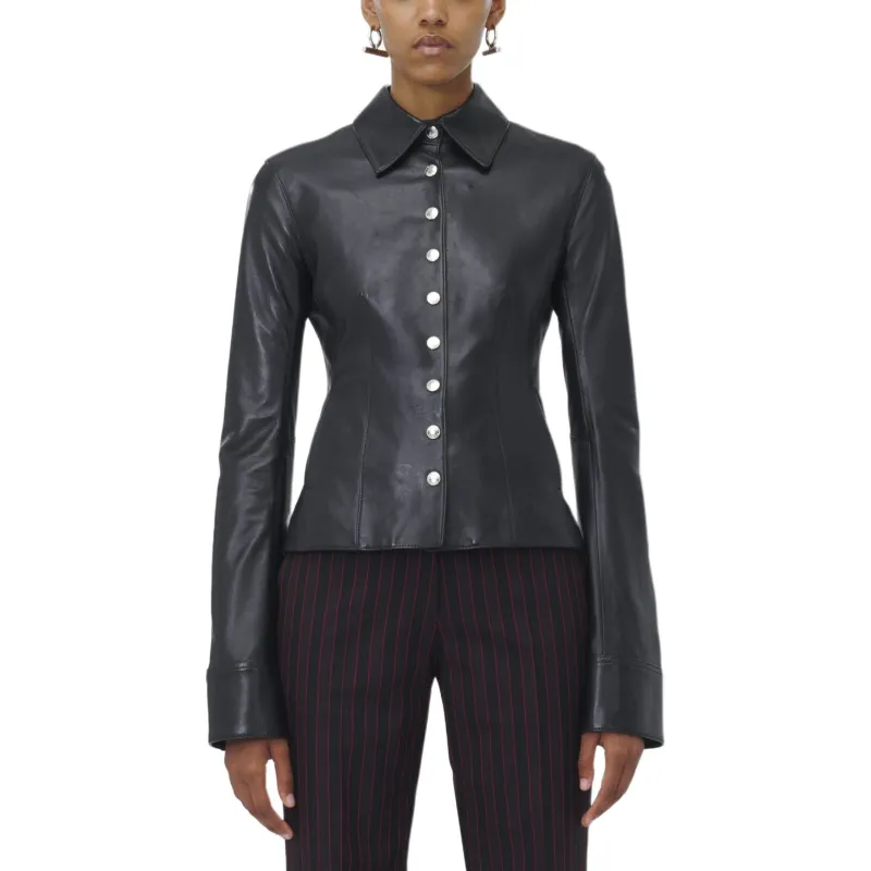 McQ Alexander McQueen Leather Shirt-3