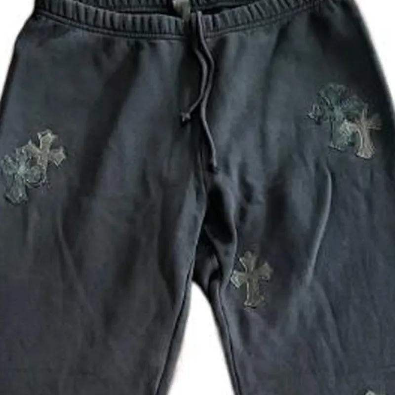 Chrome Hearts Knitted Sports Pants Unisex Black-6