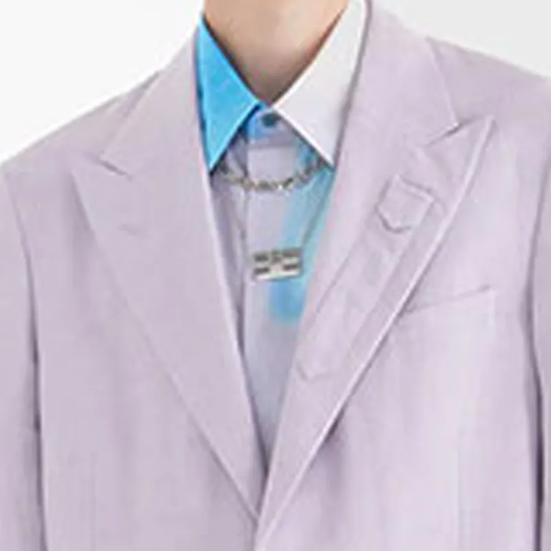 FENDI Single Breasted Long-Sleeved Blazer-3