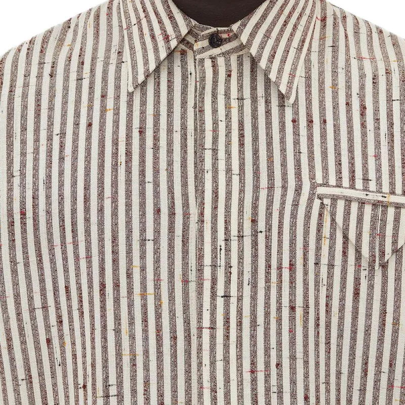 Bottega Veneta Long Sleeved Striped Shirt-4