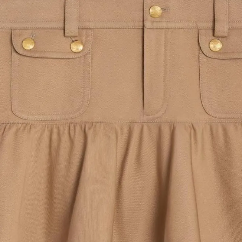 CELINE Low Rise Mini Skirt-5