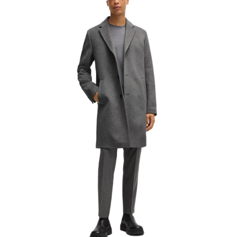 HUGO BOSS Single breasted Wool Coat-2