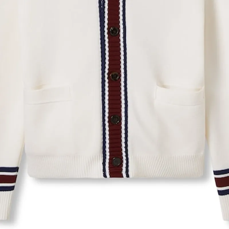 GUCCI Logo Intarsia Knit Cardigan-6