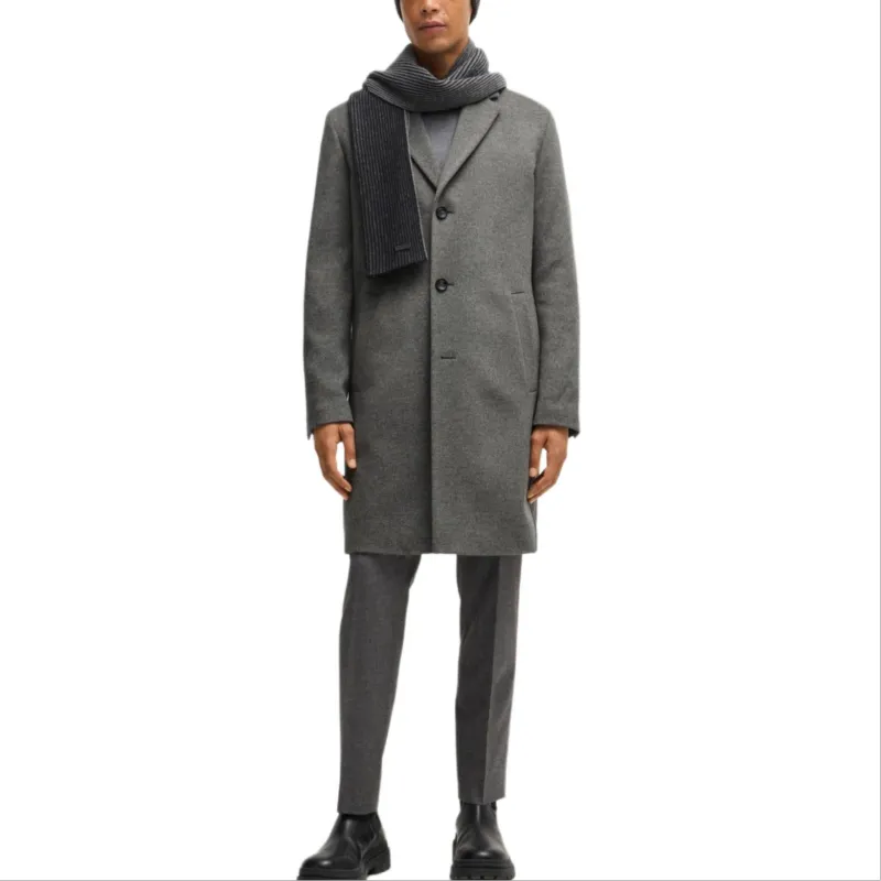 HUGO BOSS Single breasted Wool Coat-1