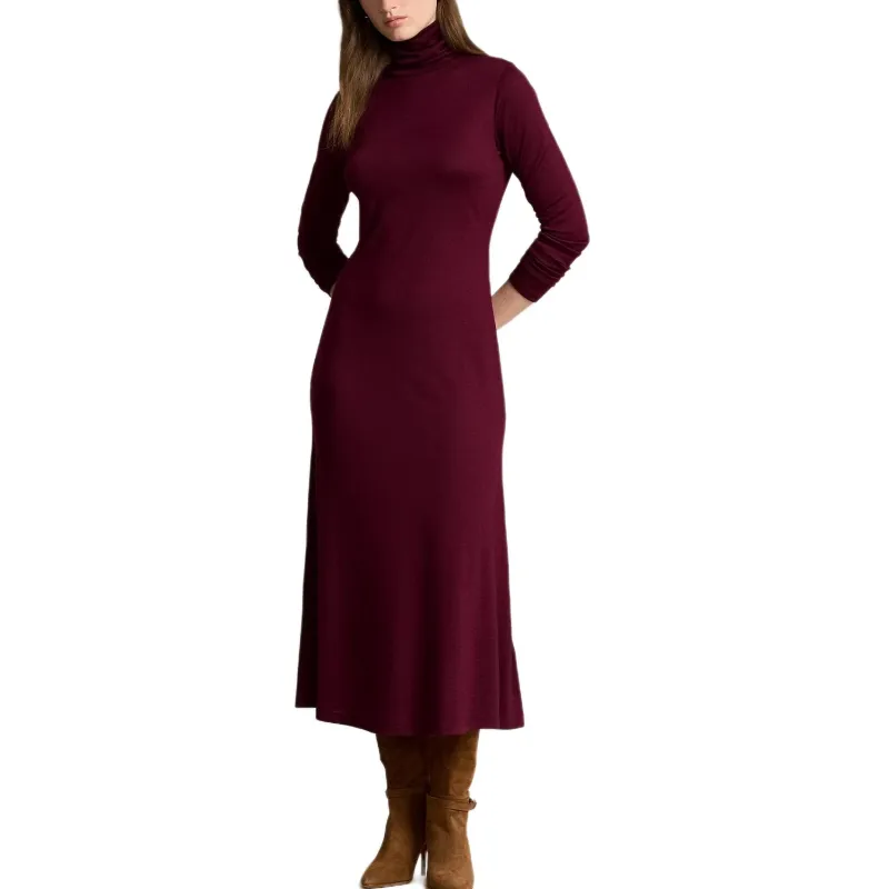 Polo Ralph Lauren Long-Sleeved Dresses Women's Purple-1