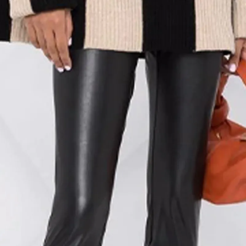 MICHAEL KORS Faux Leather Leggings-6