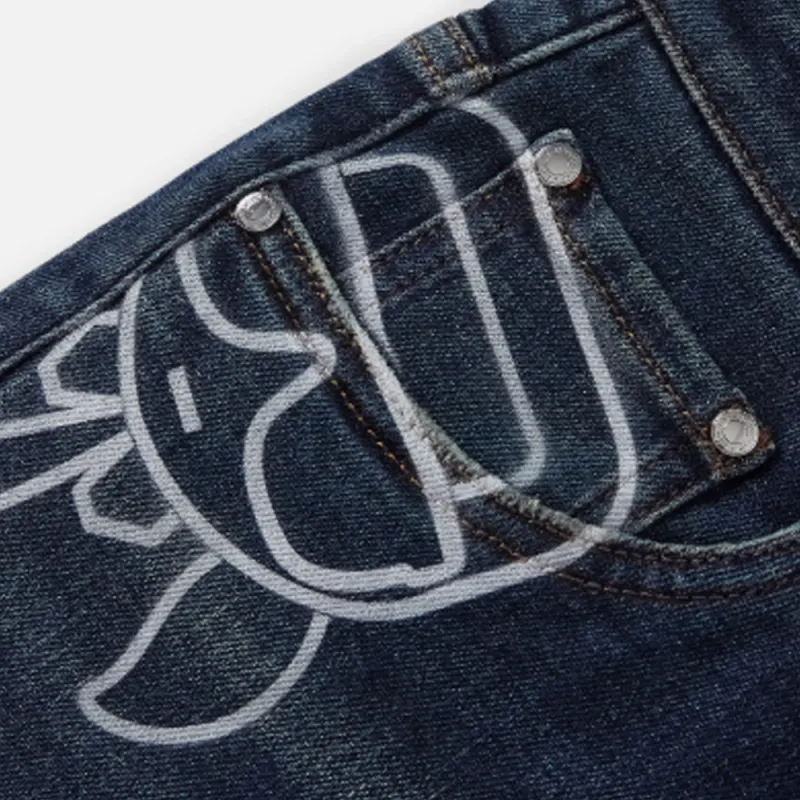 KARL LAGERFELD FW24 Jeans Men's Blue-4