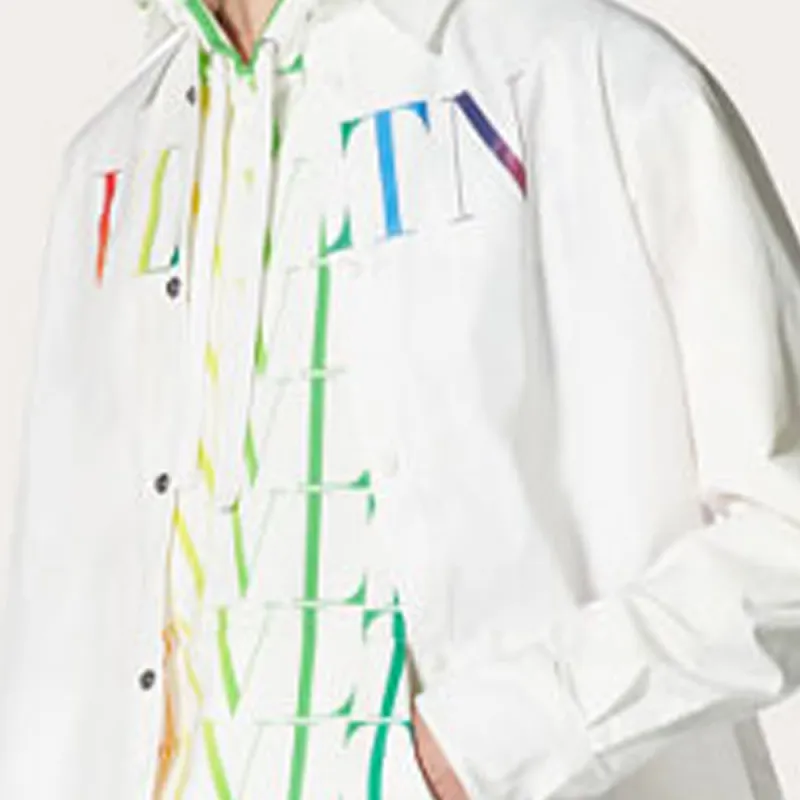 Valentino Vltn Logo Printed Long Sleeved Shirt-6