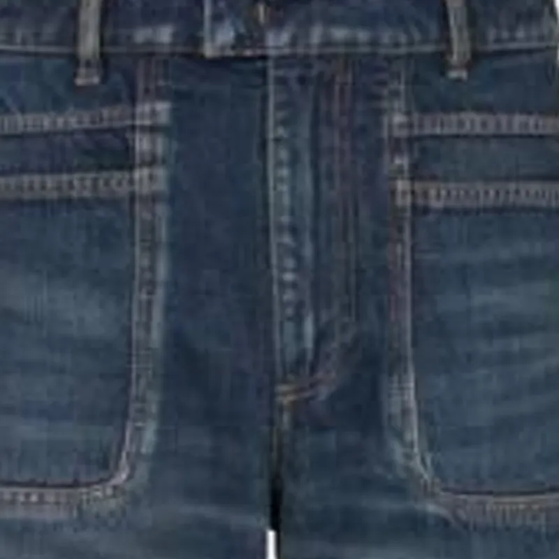BALMAIN Logo patch Wide leg Jeans-6