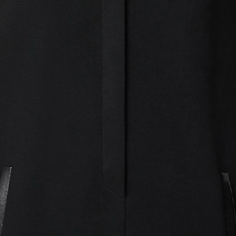 LOUIS VUITTON Leather Accent Straight Dress-4