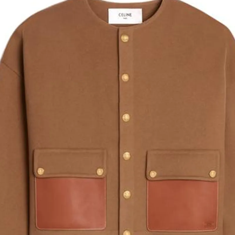 CELINE Jackets Women's Camel Brown-2