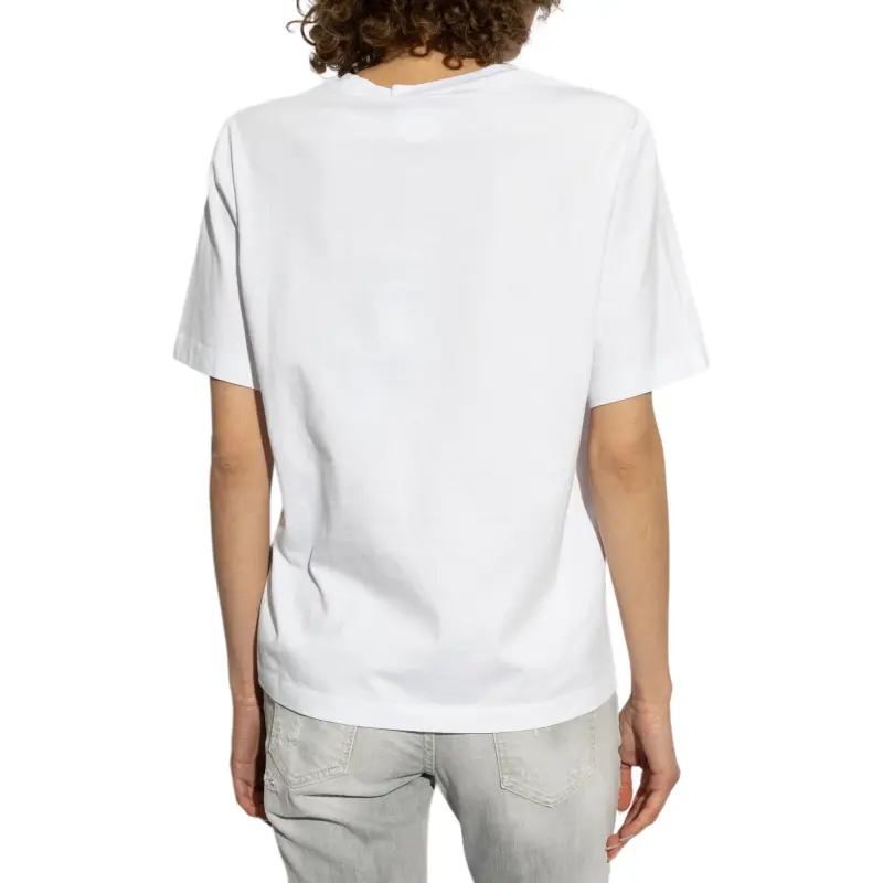 DSQUARED 2 Logo Rhinestone Embellished Crewneck T Shirt-3