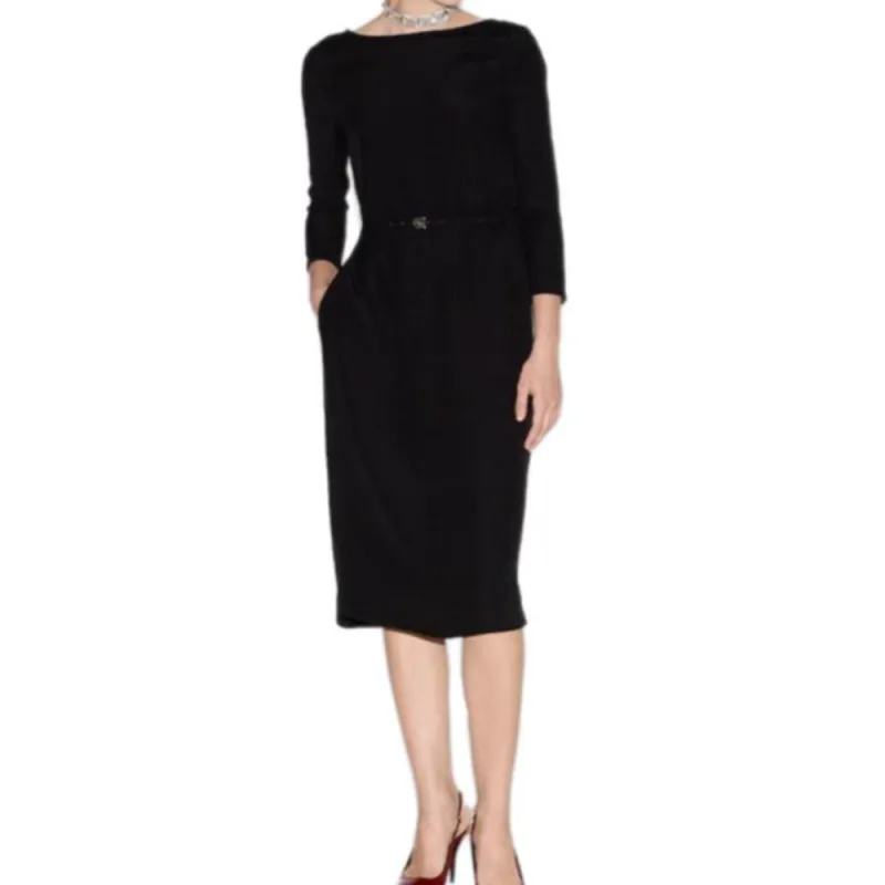 GUCCI Long Sleeved Dresses Women's Black-1