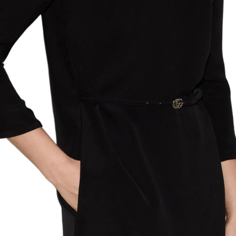 GUCCI Long Sleeved Dresses Women's Black-6