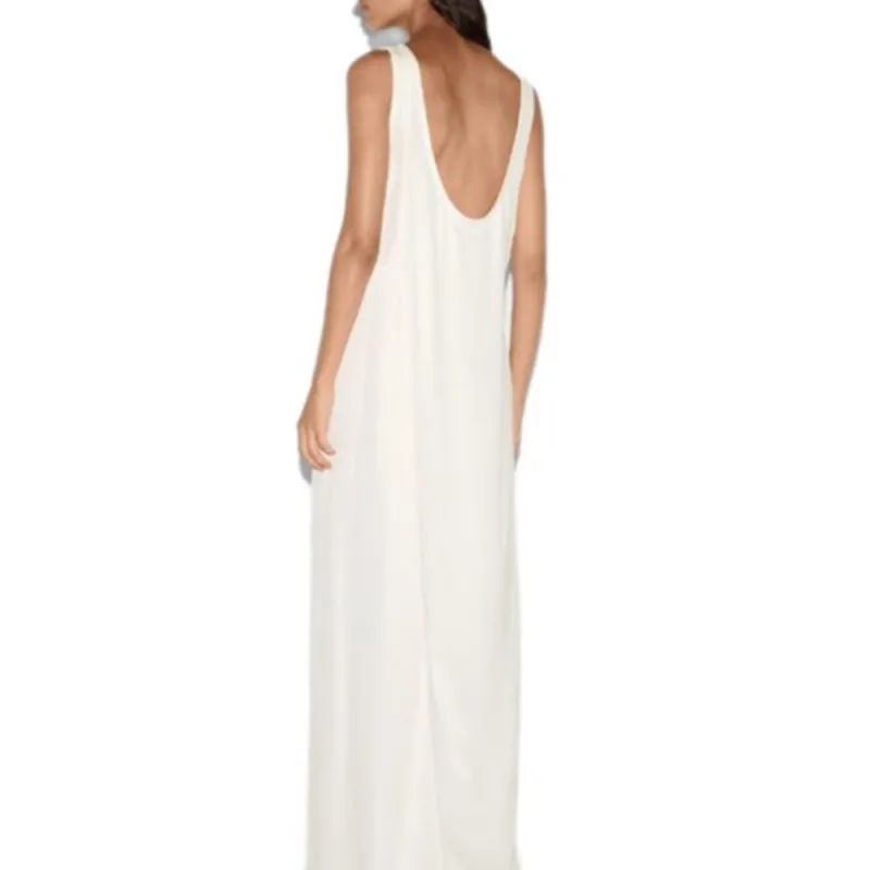GUCCI Sleeveless Dress Women's White-3