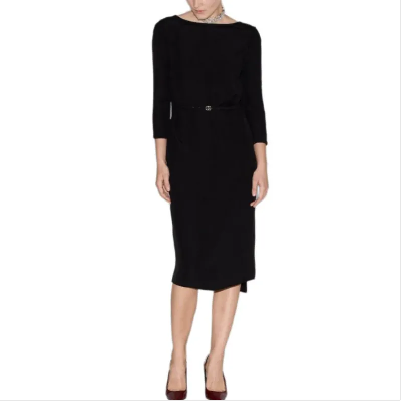 GUCCI Long Sleeved Dresses Women's Black-2