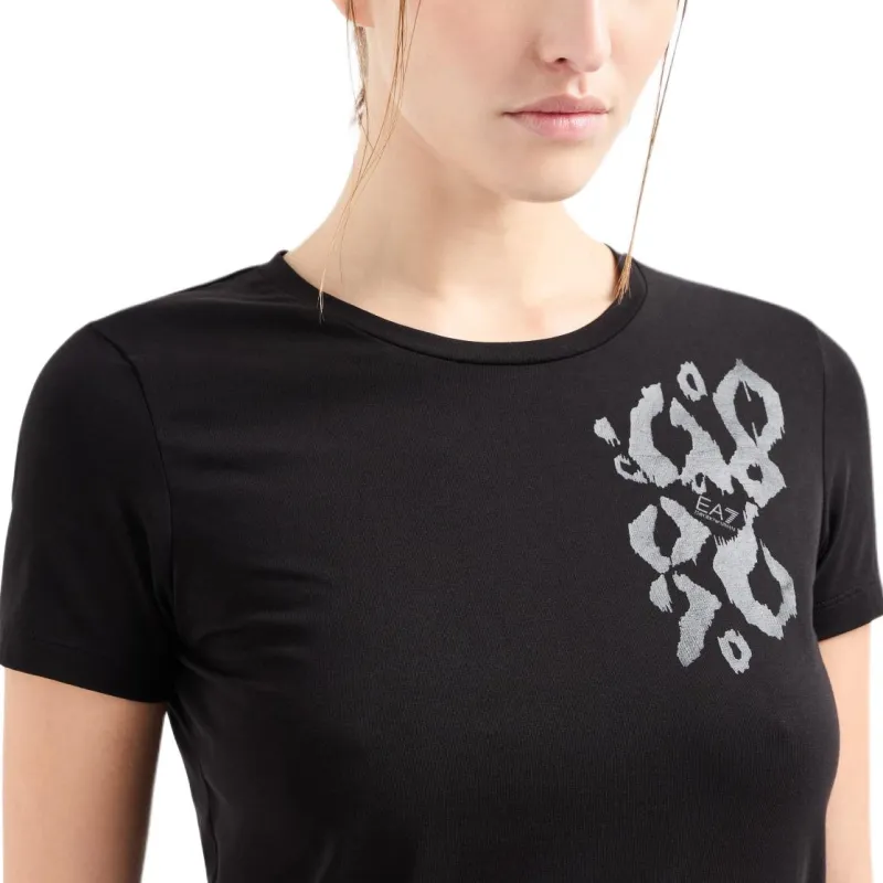 EMPORIO ARMANI EA7 Regular T Shirt Women's Black-4