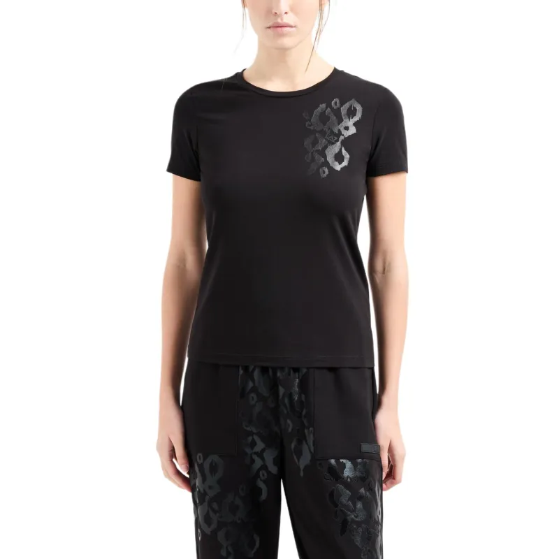 EMPORIO ARMANI EA7 Regular T Shirt Women's Black-1