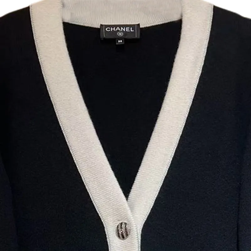 CHANEL Cashmere Sweater Women's Black-5
