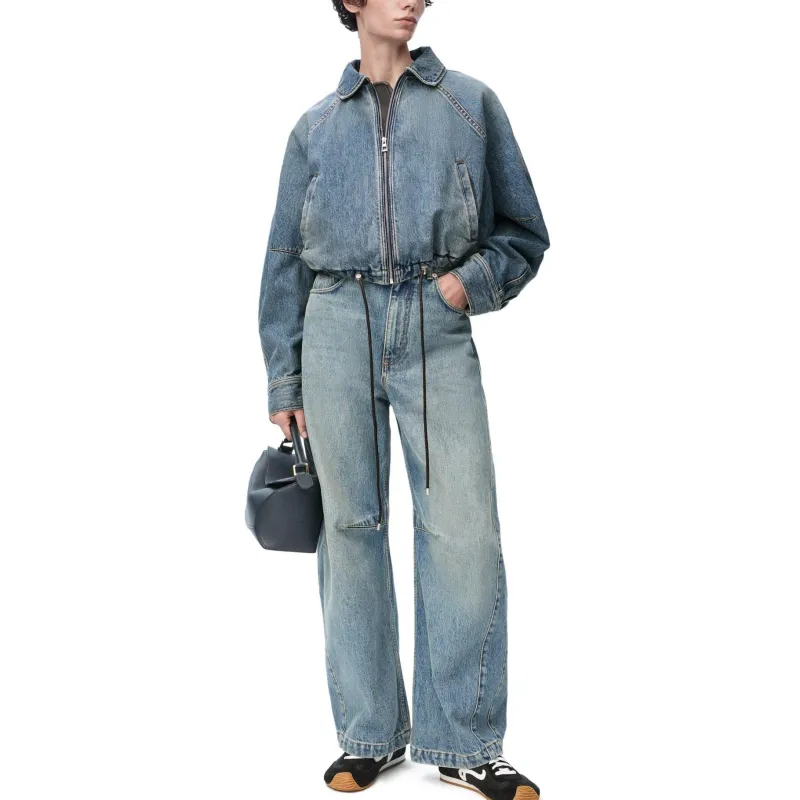 LOEWE Balloon Jacket 'Washed Denim'-1