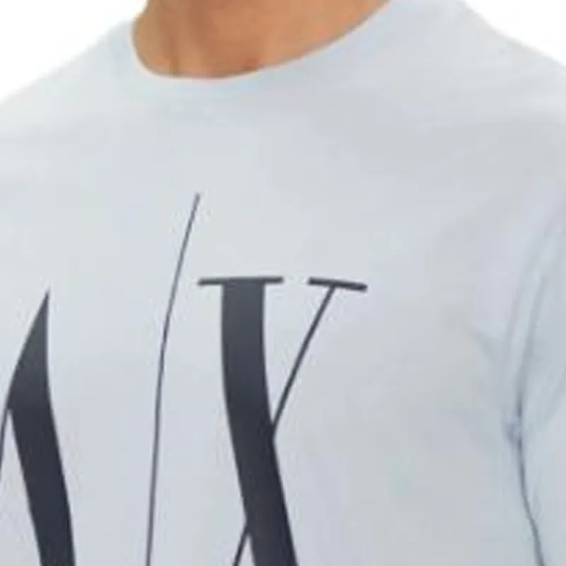 ARMANI EXCHANGEAE T Shirt Men Light Blue-3