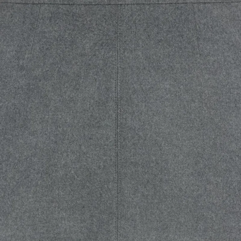 CELINE Trapeze Mini Skirt In Flannel Twill-2