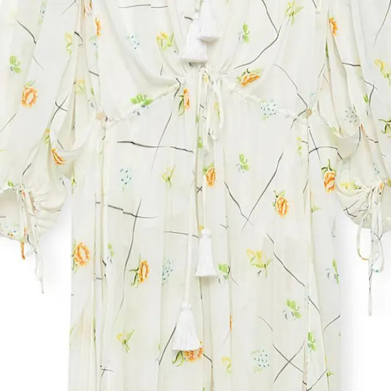 LOEWE Long Sleeved Dresses Women's Multicolor-5