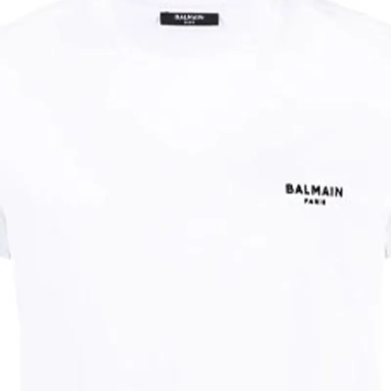 BALMAIN T Shirts Men White-5