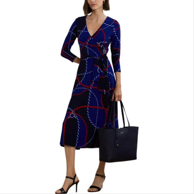 Polo Ralph Lauren Long Sleeved Dress Women's Blue-1
